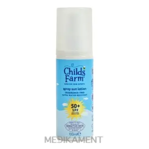Childs Farms spray sun lotion SPF 50+ opaľovací sprej sensitive 100 ml