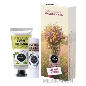 LEROS DARČEKOVÁ SADA PRE PANI UČITEĽKU 6 krém na ruky Živel vzduch 30 ml + Balzam 4 x 5 g