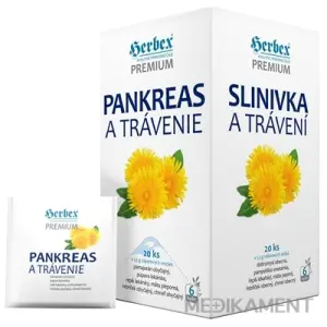HERBEX PANKREAS A TRÁVENIE bylinný čaj vrecúška 20 x 1,5 g 