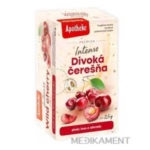 APOTHEKE PREMIER Intense Divoká čerešňa ovocný čaj vrecúška 20 x 2,5 g