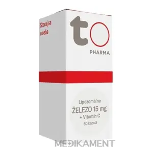 TOTO Lipozomálne ŽELEZO 15 mg + Vitamín C kapsuly 60 ks
