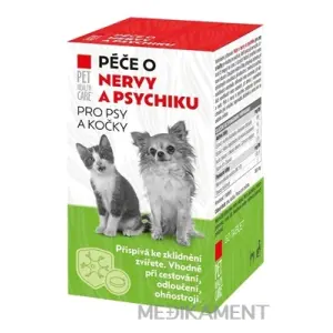 PET HEALTH CARE Starostlivosť o nervy a psychiku tablety pre psy a mačky 60 ks