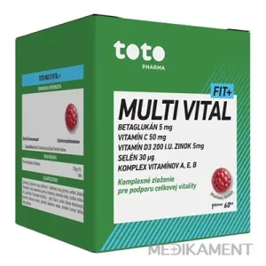 TOTO MULTI VITAL+ želatínové bonbóny 60 ks