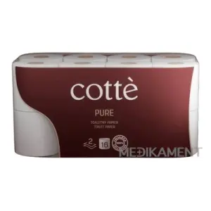 Cotté Pure Toaletný papier 2-vrstvový 160 útržkov 16 ks