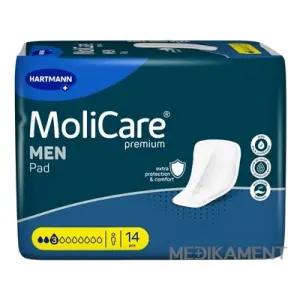 MoliCare Premium MEN PAD 3 kvapky inkontinenčné vložky pre mužov savosť 441 ml 27 cm 13 ks