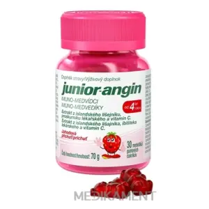 Junior-angin imuno-medvedíky s jahodovou príchuťou 30 ks