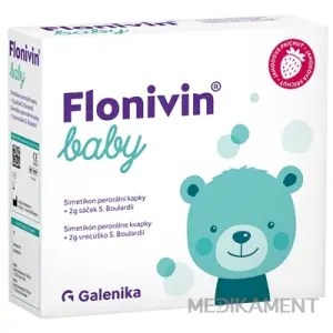 Flonivin baby simetikón perorálne kvapky 20 ml + vrecúško S.Boulardii 2 g 1 set