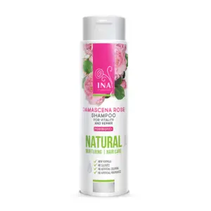 INA NATURAL Prírodný ružový šampón pre suché a poškodené vlasy 200 ml