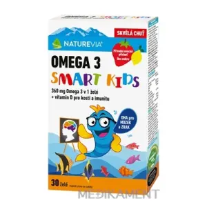 NATUREVIA OMEGA 3 SMART KIDS želé + vitamín D 30 ks