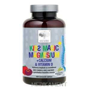 NEW NORDIC Kids Magic Magnesium žuvacie tablety 180 ks