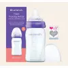 LANSINOH Sklenená dojčenská fľaša s NaturalWave cumľom (pomalý prietok SF) 160 ml
