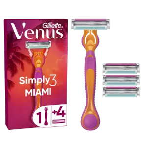 Gillette Simply Venus 3 Miami rukoväť holiaceho strojčeka + 1 náhradná hlavica