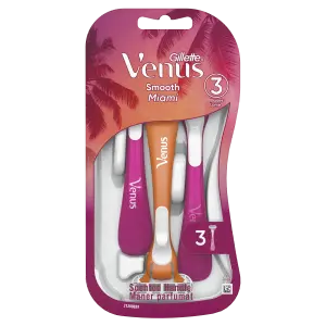 Venus Smooth Miami jednorazové holiace strojčeky, balenie 3 