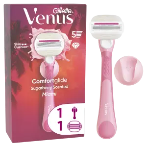 Gillette Venus ComfortGlide Miami s vôňou Sugarberry holiaci strojček pre dámy náhradná hl