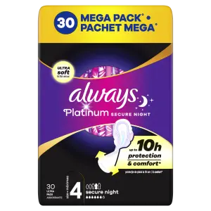 Always Platinum Secure Night  Vložky s Krídelkami  30ks