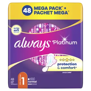 Always Platinum Normal  Vložky s Krídelkami  48ks