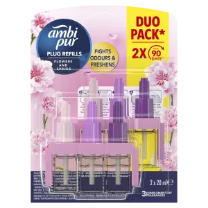Ambi Pur 3Volution Flower & Spring Náplň Do Elektrického Osviežovača Vzduchu, 40ml