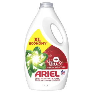Ariel Tekutý prací prostriedok, 50 praní, + Extra odstraňovanie škvŕn