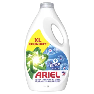 Ariel Tekutý prací prostriedok, 50 praní, + Touch of Lenor Fresh Air