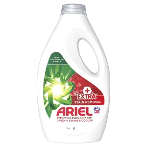 Ariel Tekutý prací prostriedok, 30 praní, + Extra odstraňovanie škvŕn