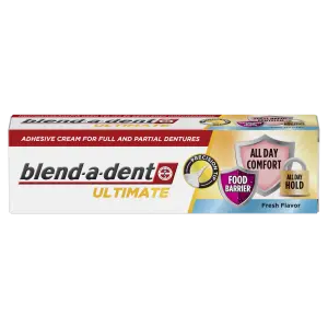 Blend-a-dent Ultimate Fresh Fixačný Krém na Úplné a Čiastočné Zubné Protézy 40 ml