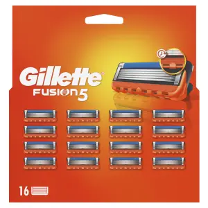 Gillette Fusion5 Náhradné Holiace Hlavice pre Mužov, 16 Náhradných Holiacich Hlavíc