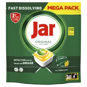 Jar Original All In One kapsuly do umývačky riadu Citrón 116ks