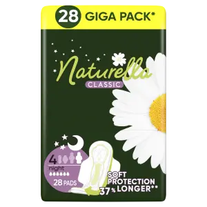 Naturella Classic vložky s Krídelkami  Night 28ks