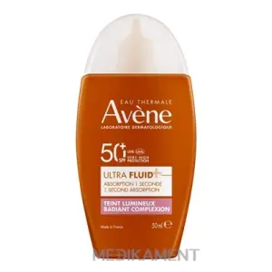 AVENE ULTRA FLUID Radiance SPF50+ vysoká slnečná ochrana, tvár a krk 1x50 ml