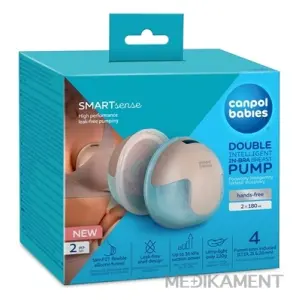 Canpol Babies Odsávačka mlieka Double SmartSense elektrická dvojitá do podprsenky 2 ks