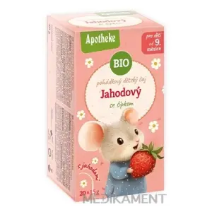 APOTHEKE ROZPRÁVKA Jahodový so šípkami BIO ovocný čaj detský vrecúška 20 x 1,5 g