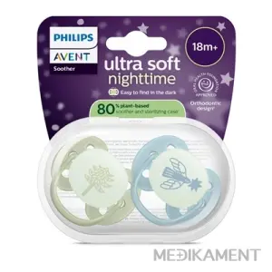Philips AVENT CUMLÍK Ultra soft 18m+ pre chlapca na utišovanie nočný 2 ks