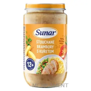 Sunar ŠŤUCHANÉ ZEMIAKY S KURAŤOM zeleninovo-mäsový príkrm od ukonč.12. mesiaca 235 g