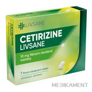 LIVSANE Cetirizine 10 mg tablety 7 ks
