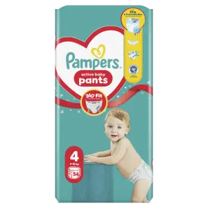 Pampers Active Baby S 4, 54 ks, 9kg-15kg