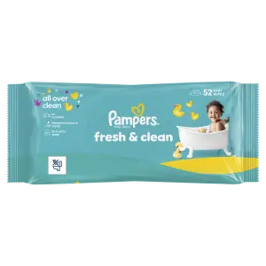 Pampers Fresh Clean  Wipes,52 ks 
