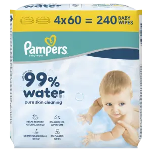 Pampers 99 % Vody  Wipes, 4ks x 60ks 
