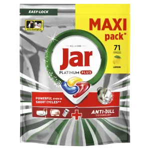Jar Platinum Plus Lemon tablety do umývačky 71ks