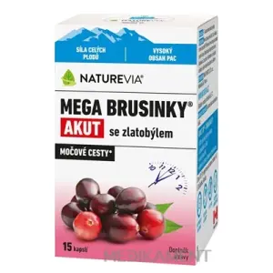 NATUREVIA MEGA BRUSNICE AKUT so zlatobyľou kapsuly 15 ks