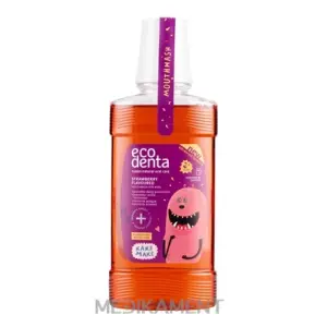 EcoDenta FOR KIDS STRAWBERRY Flavoured Kaké Maké detská ústna voda od 3 rokov 250 ml