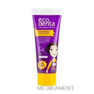 EcoDenta FOR KIDS RASPBERRY Flavoured Kaké Maké detská zubná pasta 0-12 rokov 75 ml