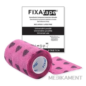 FIXAtape STRETCH Samofixačné elas. ovínadlo kompresné farba fialová 7,5 cm x 450 cm 1 ks