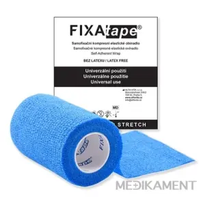 FIXAtape STRETCH Samofixačné elas. ovínadlo kompresné farba modrá 7,5 cm x 450 cm 1 ks
