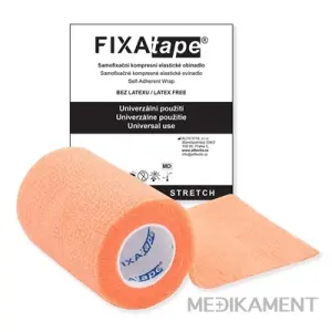 FIXAtape STRETCH Samofixačné elas. ovínadlo kompresné farba oranžová 7,5 cm x 450 cm 1 ks