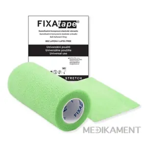 FIXAtape STRETCH Samofixačné elas. ovínadlo kompresné farba zelená 10 cm x 450 cm 1 ks