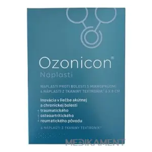 Ozonicon náplasti proti bolesti s mikroprúdmi (6x8 cm) 1x4 ks
