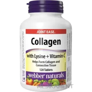 Webber Naturals Collagen tablety s lyzínom a vitamínom C 120 ks