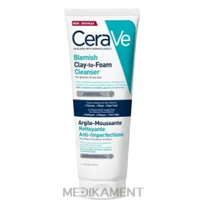 CERAVE Čistiaci Clay-to-Foam krém pre pleť so sklonom k akné 118 ml