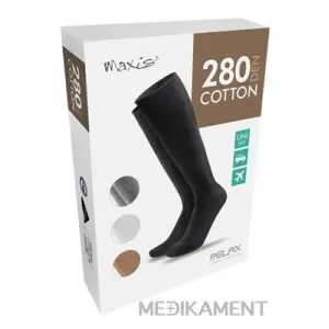 MAXIS RELAX COTTON 280 DEN LÝTKOVÉ PANČUCHY veľkosť L telové 1 pár