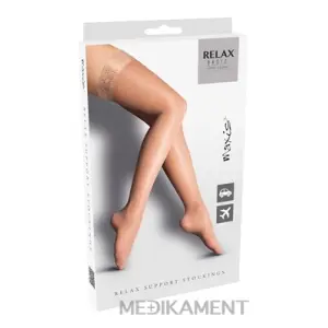 MAXIS RELAX BASIC STEHENNÉ PANČUCHY veľkosť S s krajkou svetlé 1 pár